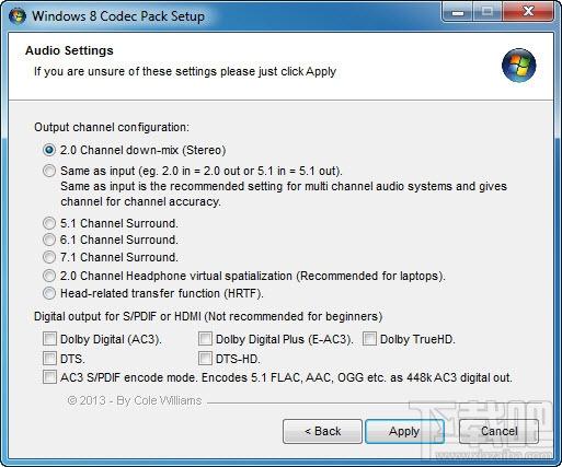 Windows 8 Codec Pack,编码解码包,Windows8解码包