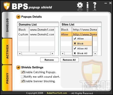 BPS Popup Shield,BPS Popup,弹出式窗口拦截工具