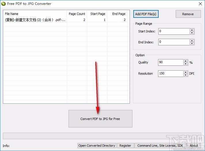 Free PDF To JPG Converter,PDF转JPG,图片转换