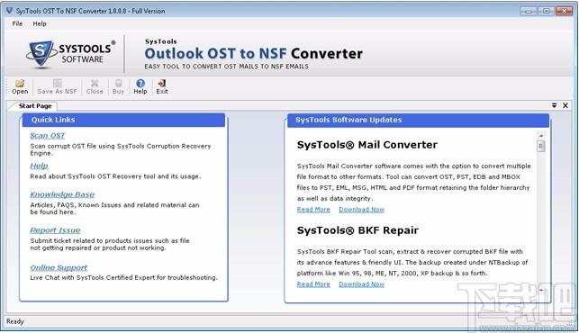 SysTools Outlook OST to NSF Converter下载,OST转NSF转换器