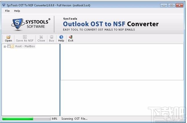 SysTools Outlook OST to NSF Converter下载,OST转NSF转换器